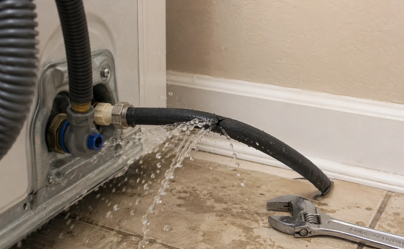 Emergency plumbing response in a Appleton home