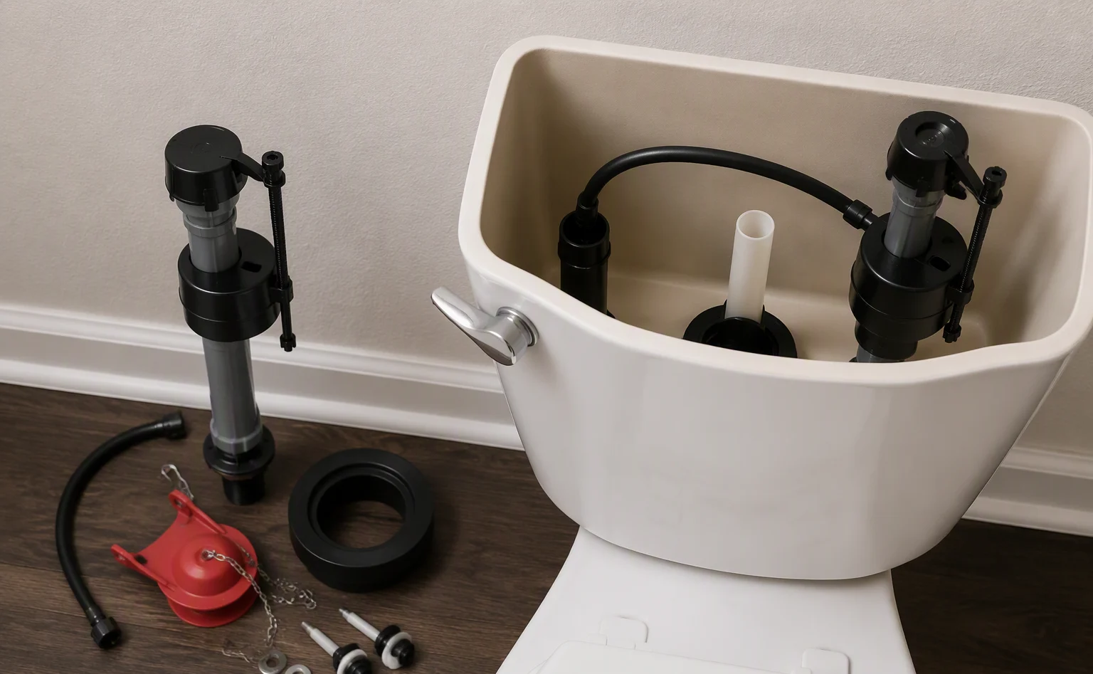 Faucet and toilet repair in a Appleton bathroom
